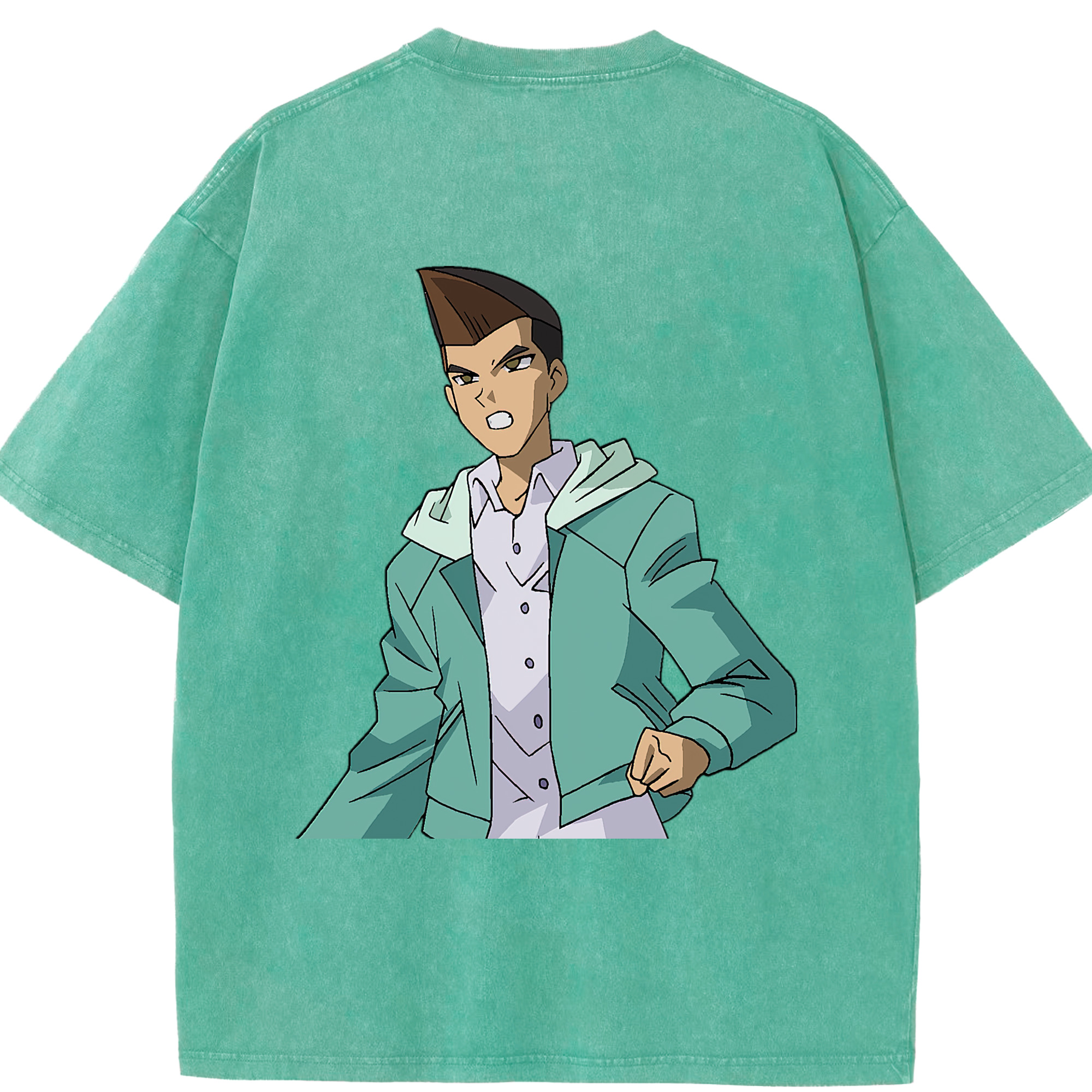 （画像用） 遊☆戯☆王 Yu-Gi-Oh! 綿100% ヴィンテージ風 半袖Tシャツ（背面プリント）